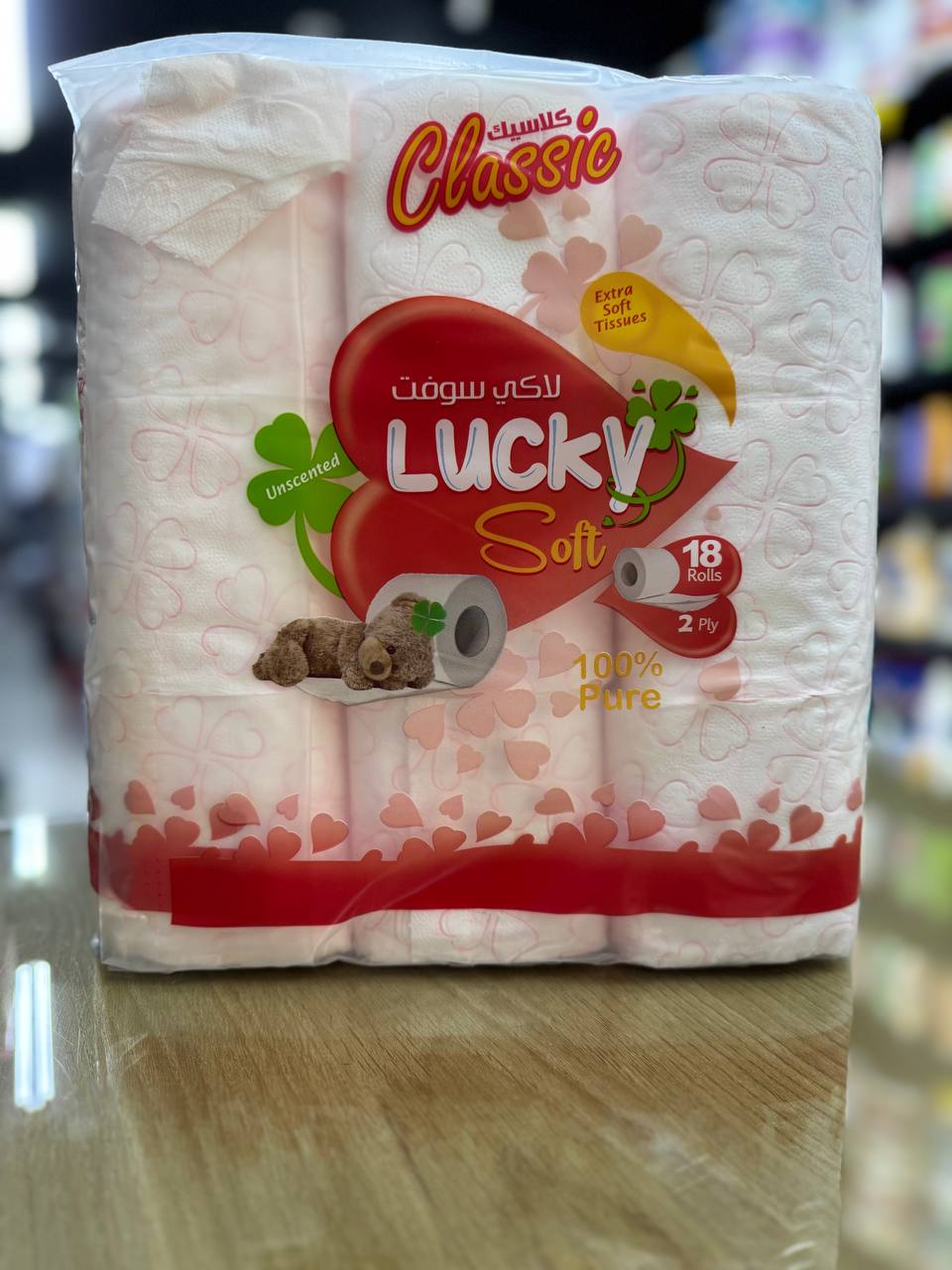 تواليت LUCKYSOFT  18 ROLLS