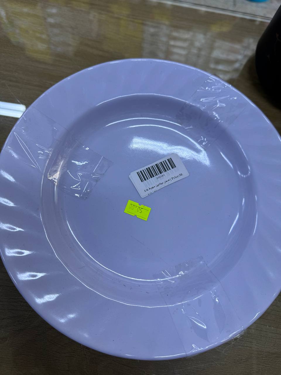 صحن ميلامين مجوط 1/6