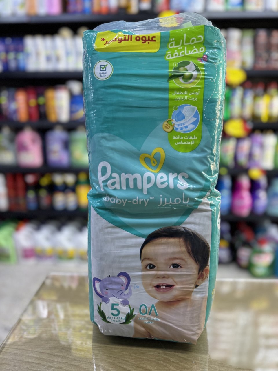 فوط اطفال Pampers نمره (5)
