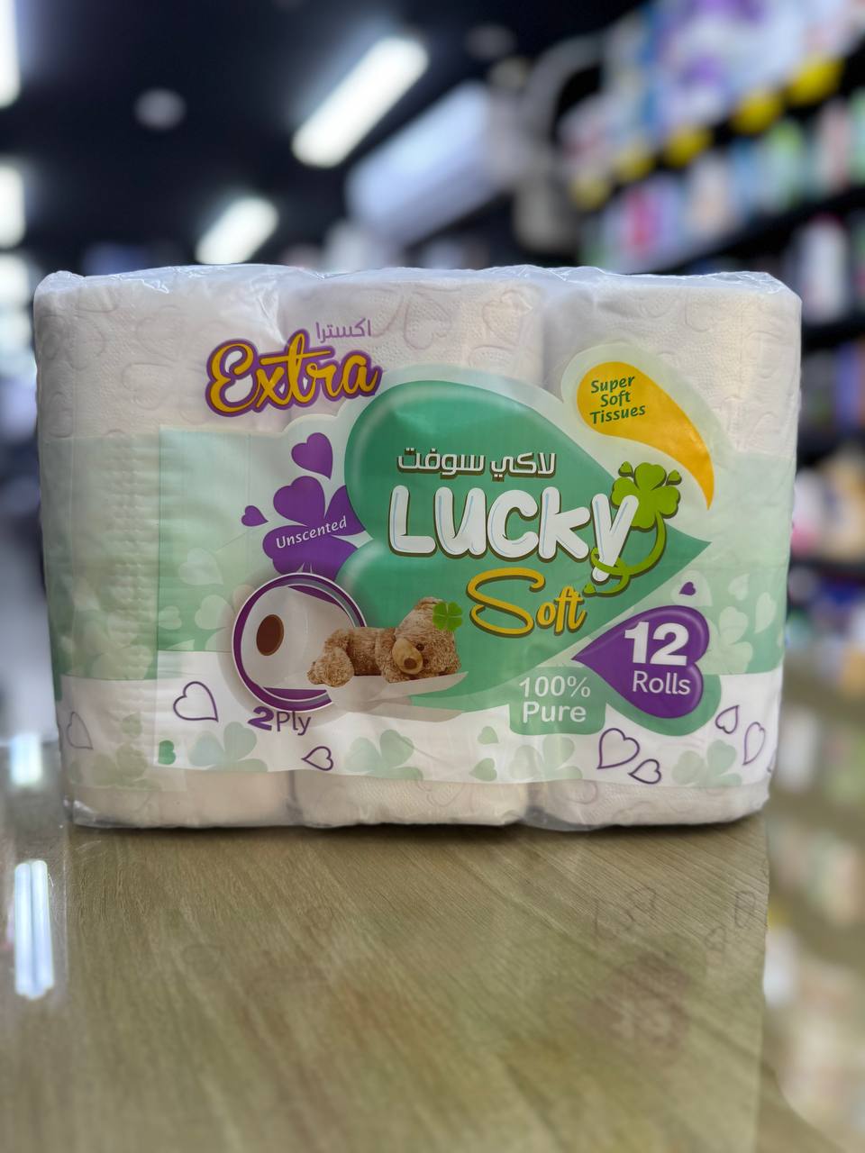 تواليت LUCKYSOFT  12 ROLLS