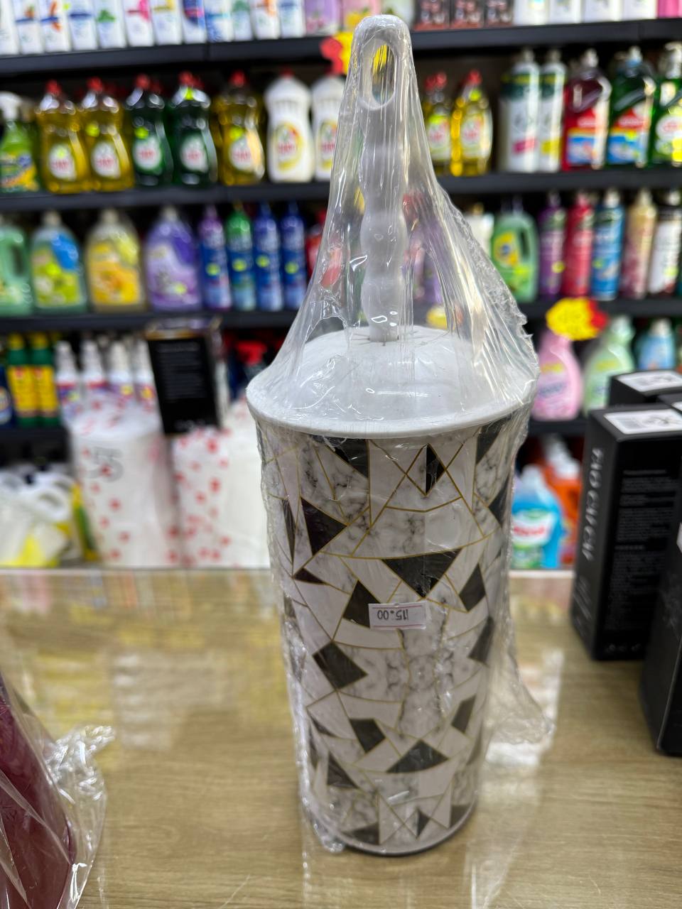 فرشاة حمام مع علبة