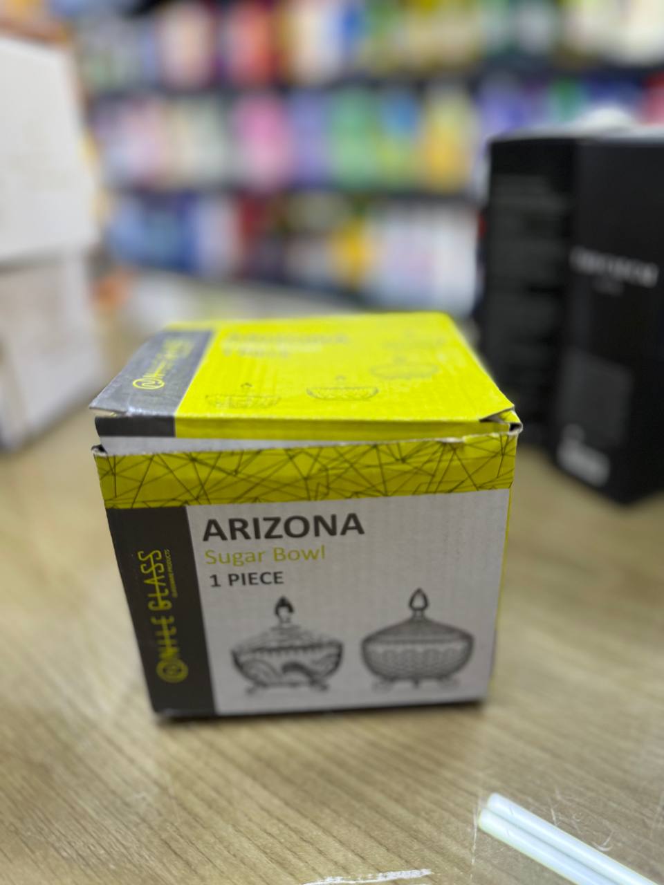 علبة سكر زجاج arizona